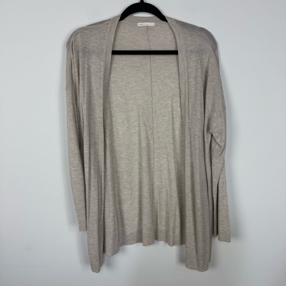H&M Tan Lightweight Open Front Sweater Cardigan Neutral - Picture 1 of 5